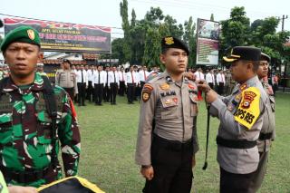 Kapolres Kampar Pimpin Apel Gelar Pasukan Mantap Berata Lancang Kuning 2023- 2024